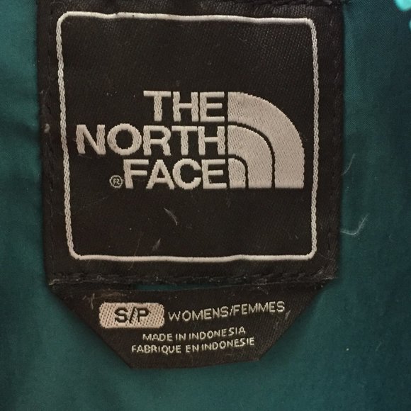 North Face purple green down jacket - size S - Picture 6 of 15